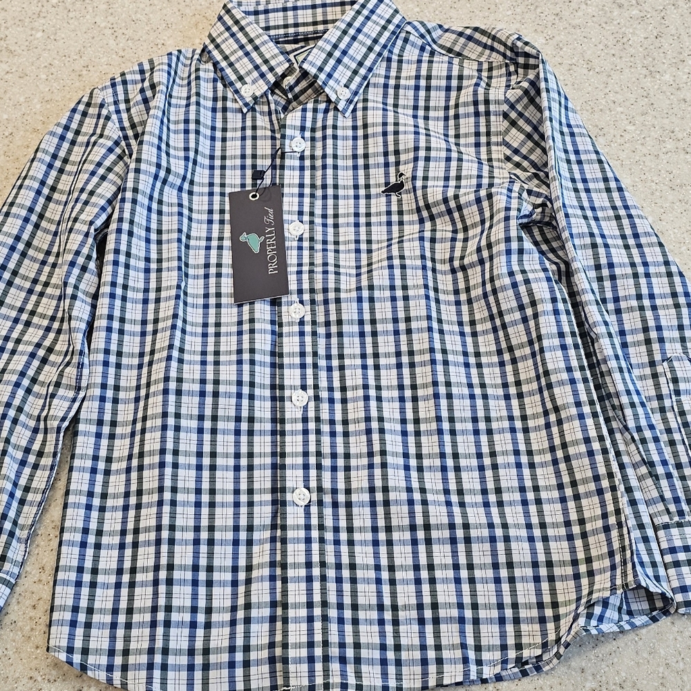 New properly tied Mallard Plaid Seasonal Sport Shirt